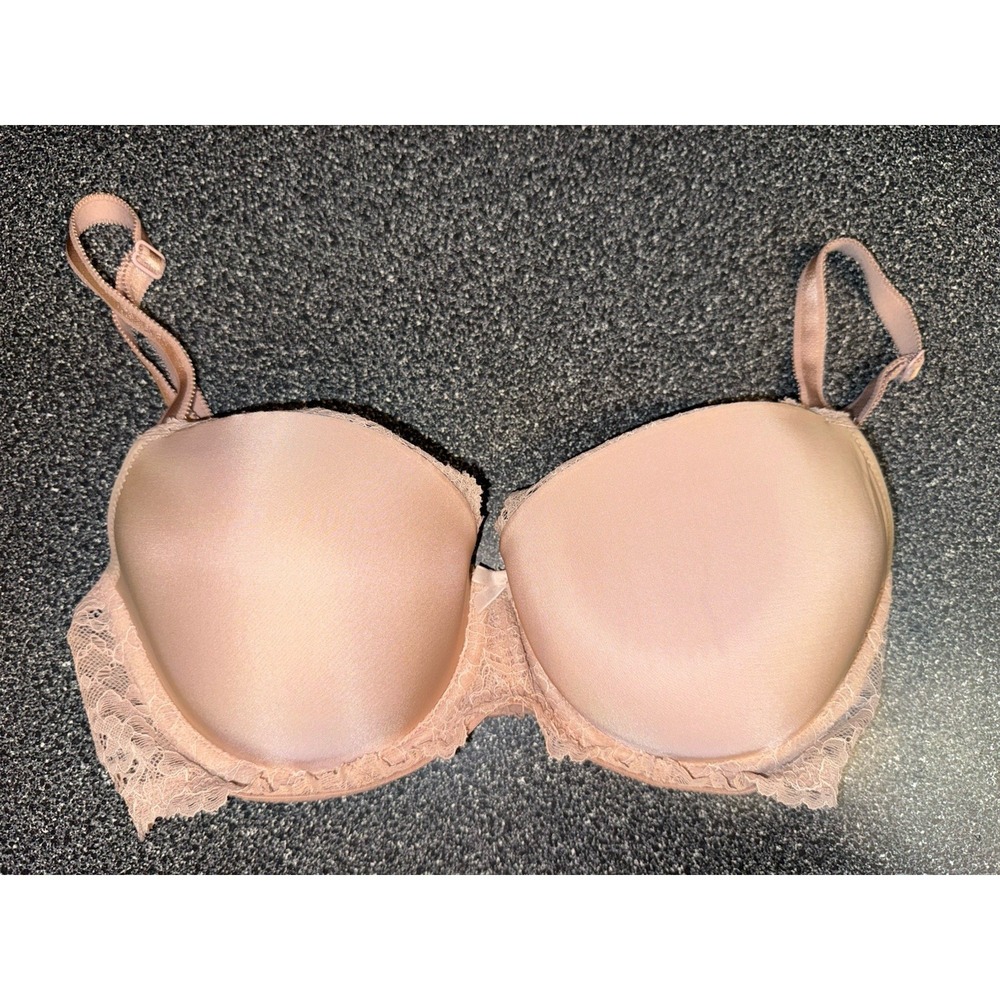 Victorias Secret Dream Angels Lined Demi Beige Size‎ 32DD - Picture 3 of 11